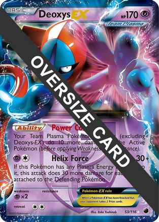 Deoxys EX (53/116) (Jumbo Card) [Black & White: Plasma Freeze]