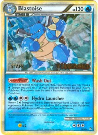 Blastoise (13/95) (Staff Prerelease Promo) [HeartGold & SoulSilver: Black Star Promos]