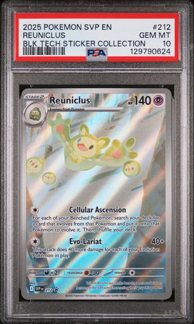 PSA 10 - SVP (Black Bolt Tech Sticker Collection) - Reuniclus