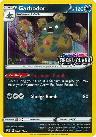 Garbodor (SWSH025) (Staff Prerelease Promo) [Sword & Shield: Black Star Promos]