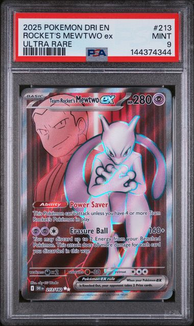 PSA 9 - Destined Rivals - Rocket's Mewtwo EX