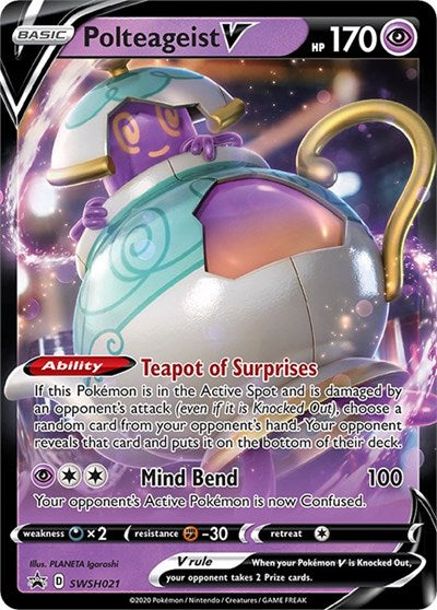 Polteageist V - (SWSH021) - SWSH: Sword & Shield Promo Cards - (Promo)