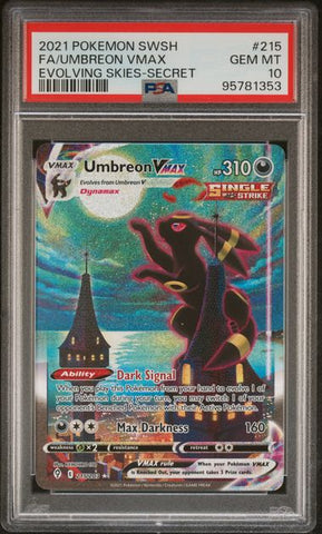 PSA 10 - Evolving Skies - Umbreon Vmax #215