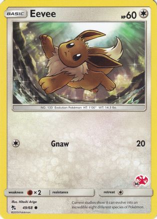 Eevee (49/68) (Charizard Stamp