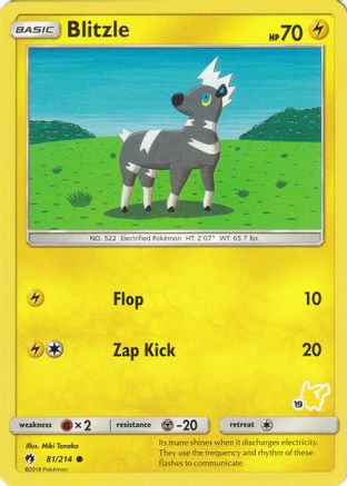 Blitzle (81/214) (Pikachu Stamp