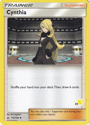 Cynthia (119/156) (Pikachu Stamp