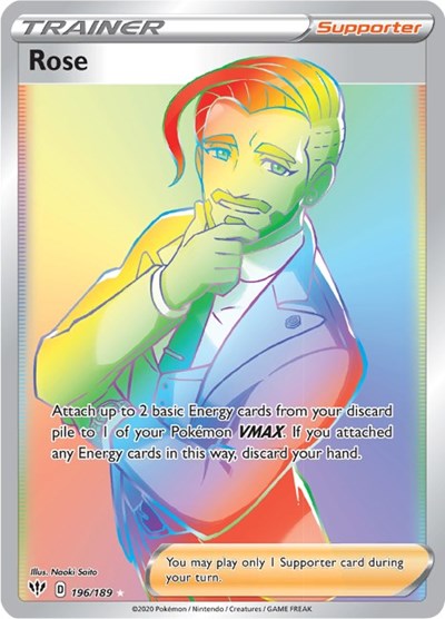 Rose (Secret) - (196/189) - SWSH03: Darkness Ablaze - (Secret Rare)