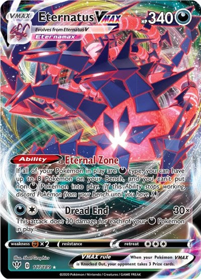 Eternatus VMAX - (117/189) - SWSH03: Darkness Ablaze - (Ultra Rare)