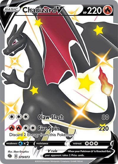 Charizard V (Secret) - (79/73) - Champion's Path - (Secret Rare)