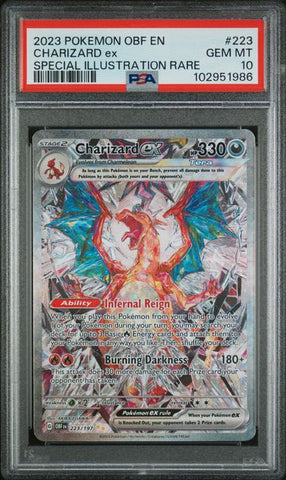 PSA 10 - Obsdian Flames - Charizard Ex #223