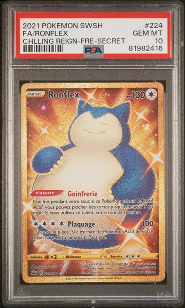 PSA 10 - Chilling Reign FRENCH - Ronflex