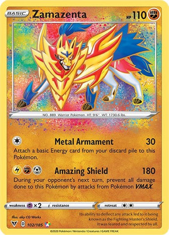 Zamazenta - (102/185) - SWSH04: Vivid Voltage - (Amazing Rare)