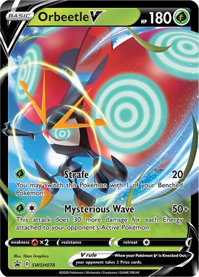 Orbeetle V - (SWSH078) - SWSH: Sword & Shield Promo Cards - (Promo)