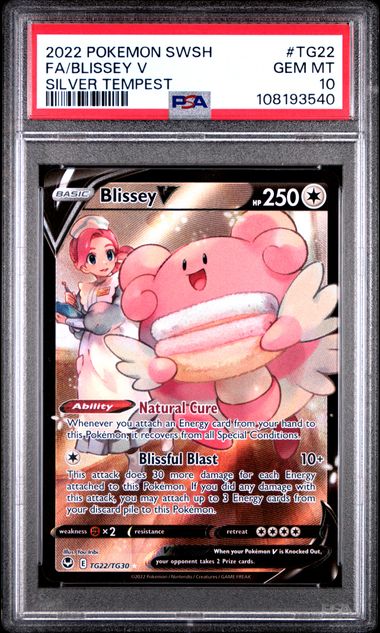PSA 10 - Silver Tempest  - Blissey V