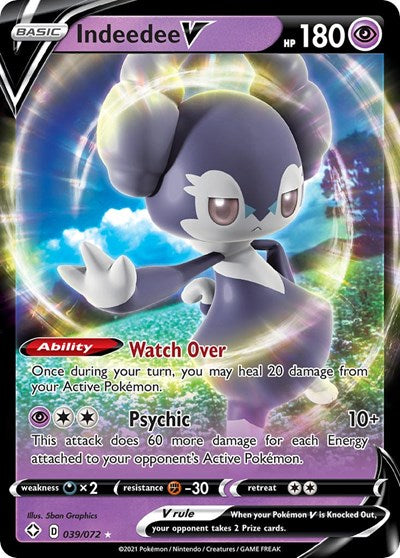 Indeedee V - (039/072) - Shining Fates - (Ultra Rare)