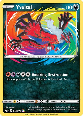 Yveltal - (046/072) - Shining Fates - (Amazing Rare)