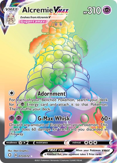 Alcremie VMAX (Secret) - (073/072) - Shining Fates - (Secret Rare)
