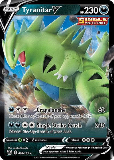 Tyranitar V - (097/163) - SWSH05: Battle Styles - (Ultra Rare)