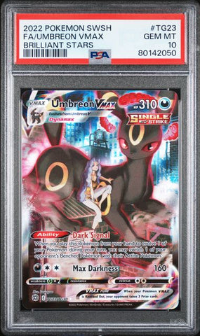 PSA 10 - Brilliant Stars  - Umbreon VMAX #TG23