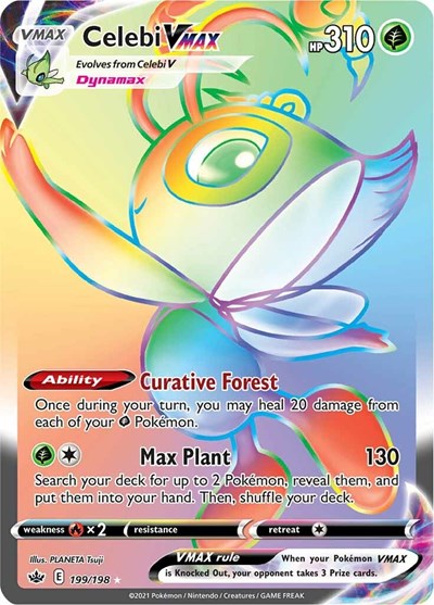Celebi VMAX (Secret) - (199/198) - SWSH06: Chilling Reign - (Secret Rare)