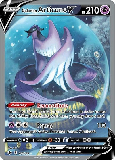 Galarian Articuno V (Alternate) - (170/198) - SWSH06: Chilling Reign - (Ultra Rare)