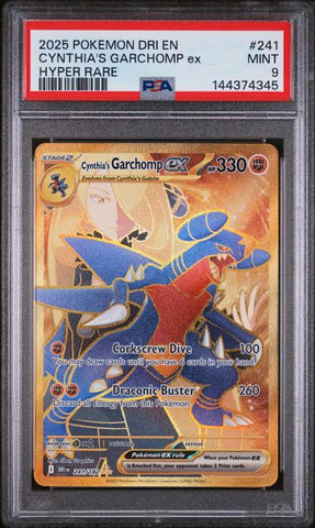 PSA 9 - Destined Rivals - Cynthia's Garchomp EX #241
