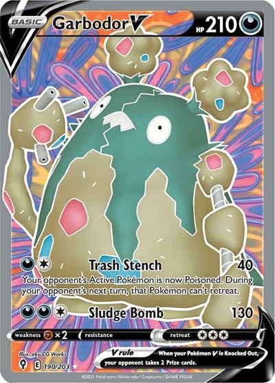 Garbodor V - (190/203) - SWSH07: Evolving Skies - (Ultra Rare)