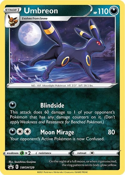 Umbreon - (SWSH129) - SWSH: Sword & Shield Promo Cards - (Promo)