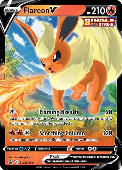 Flareon V - (SWSH149) - SWSH: Sword & Shield Promo Cards - (Promo)
