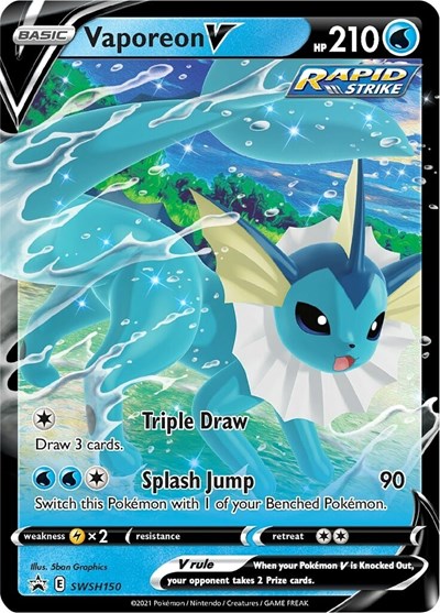 Vaporeon V - (SWSH150) - SWSH: Sword & Shield Promo Cards - (Promo)