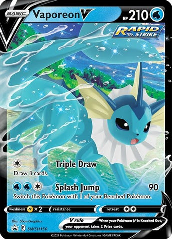 Vaporeon V - (SWSH150) - SWSH: Sword & Shield Promo Cards - (Promo)