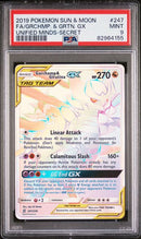 PSA 9 - Unified Minds - Garchomp & Giratina GX