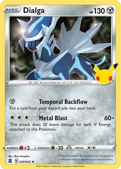 Dialga - (020/025) - Celebrations - (Holo Rare)