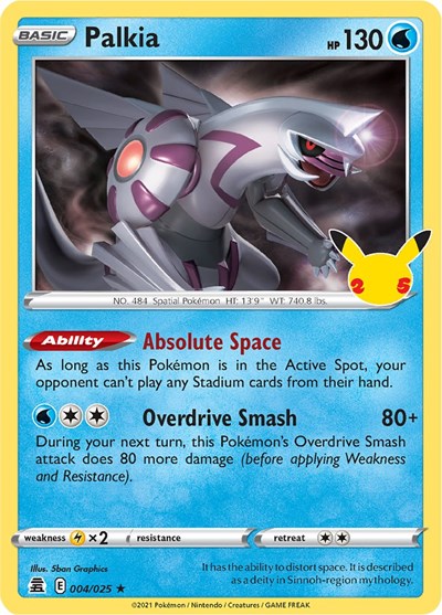 Palkia - (004/025) - Celebrations - (Holo Rare)