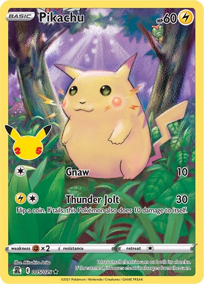 Pikachu - (005/025) - Celebrations - (Holo Rare)
