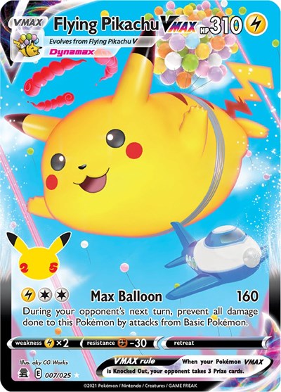 Flying Pikachu VMAX - (007/025) - Celebrations - (Ultra Rare)