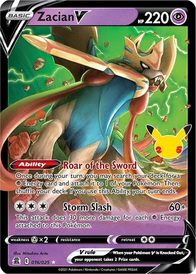 Zacian V - (016/025) - Celebrations - (Ultra Rare)