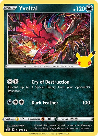 Yveltal - (019/025) - Celebrations - (Holo Rare)