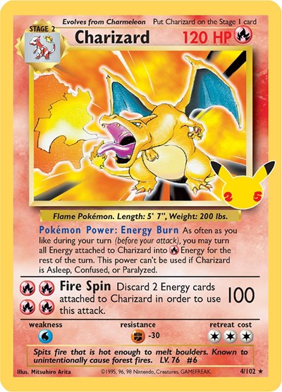 Charizard - (4/102) - Celebrations: Classic Collection - (Classic Collection)