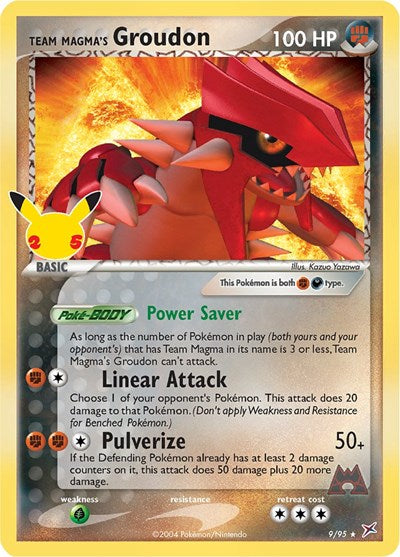 Team Magma's Groudon - (9/95) - Celebrations: Classic Collection - (Classic Collection)
