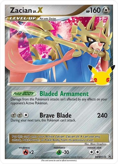 Zacian LV. X - (SWSH135) - SWSH: Sword & Shield Promo Cards - (Promo)