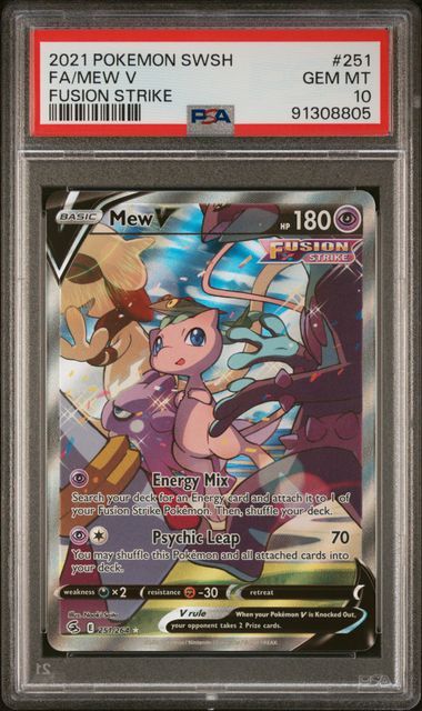 PSA 10 - Fusion Strike - Mew V