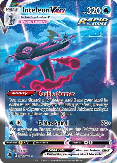 Inteleon VMAX (Secret) - (266/264) - SWSH08: Fusion Strike - (Secret Rare)
