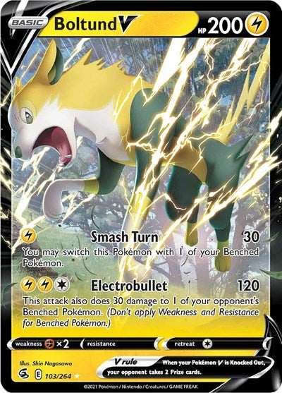 Boltund V - (103/264) - SWSH08: Fusion Strike - (Ultra Rare)