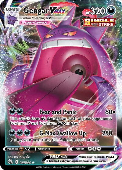 Gengar VMAX - (157/264) - SWSH08: Fusion Strike - (Ultra Rare)