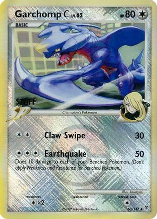 Garchomp C (60/147) (Staff League Promo) [Platinum: Supreme Victors]