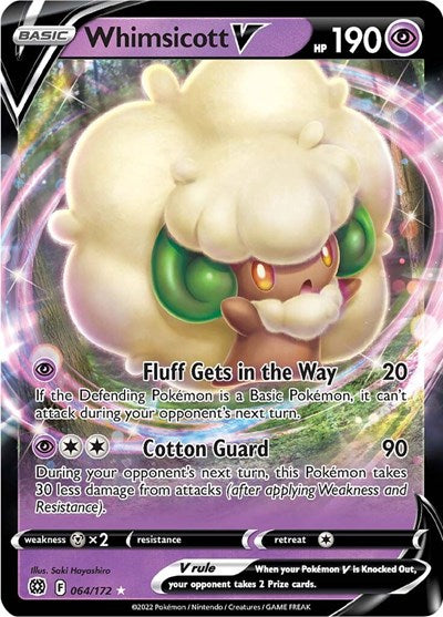 Whimsicott V - (064/172) - SWSH09: Brilliant Stars - (Ultra Rare)