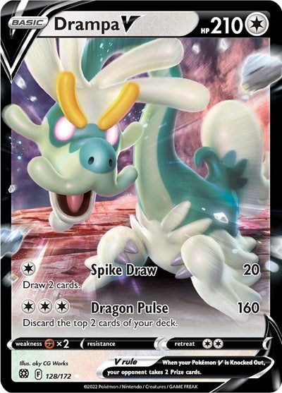 Drampa V - (128/172) - SWSH09: Brilliant Stars - (Ultra Rare)