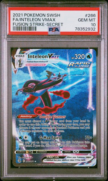 PSA 10 - Fusion Strike - Inteleon VMAX