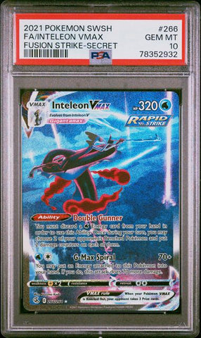 PSA 10 - Fusion Strike - Inteleon VMAX #266